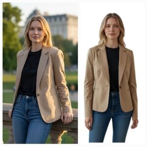 "George" Vintage Misses (4) Never Used Tan Blazer/Jacket in Excellent Condition